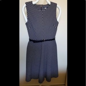 Tommy Hilfiger Belted Fit & Flare Dress